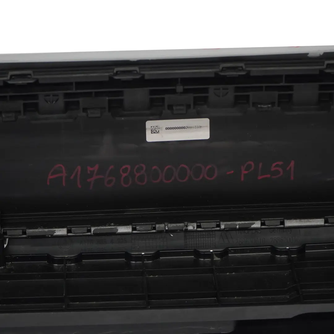 Bumper Rear Trim Panel Urban/Progressive Package Polar Silver 761 to Mercedes W176 with Part number A1768800000 Mercedes W176 Bumper Rear Trim Panel Urban/Progressive Package Polar Silver 761 - SKU A1768800000-PLS1 - Part number A1768800000