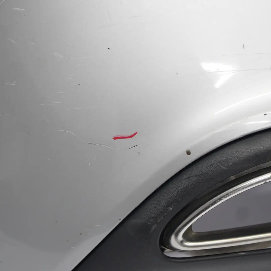 Bumper Rear Trim Panel Urban/Progressive Package Polar Silver 761 to Mercedes W176 with Part number A1768800000 Mercedes W176 Bumper Rear Trim Panel Urban/Progressive Package Polar Silver 761 - SKU A1768800000-PLS1 - Part number A1768800000