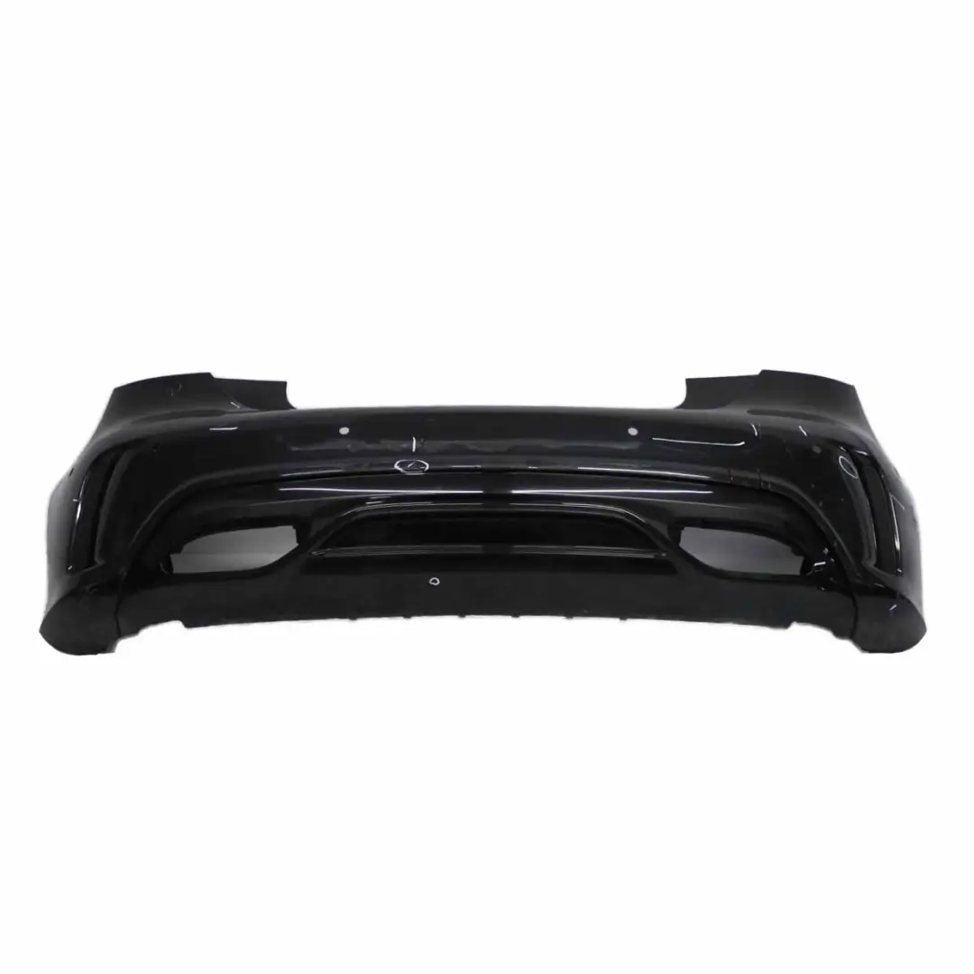 Mercedes W176 Bumper Rear Trim Panel Cover AMG Kosmos Cosmic Black Metallic 191 - SKU A1768800001-KB - Part number A1768800001
