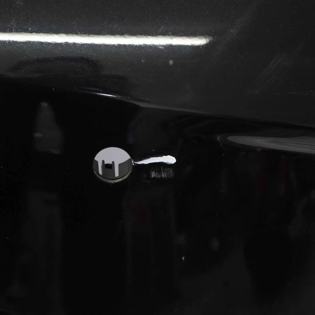 Bumper Rear Trim Panel Cover AMG Kosmos Cosmic Black Metallic 191 to Mercedes W176 with Part number A1768800001 Mercedes W176 Bumper Rear Trim Panel Cover AMG Kosmos Cosmic Black Metallic 191 - SKU A1768800001-KB1 - Part number A1768800001