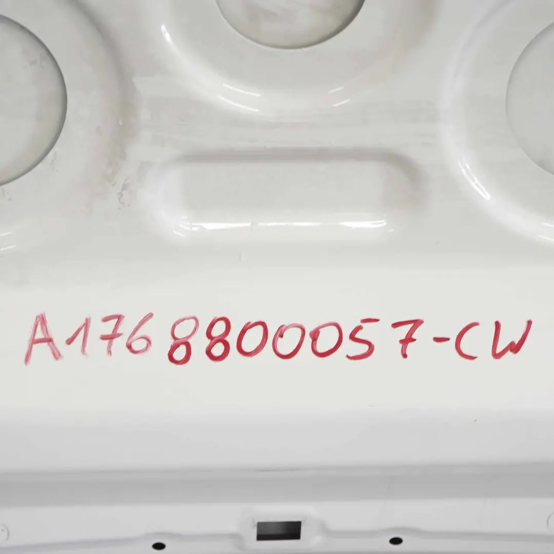 Mercedes W176 Maska Silnika Calcite White - 650 - SKU A1768800057-CW - Numer Części A1768800057