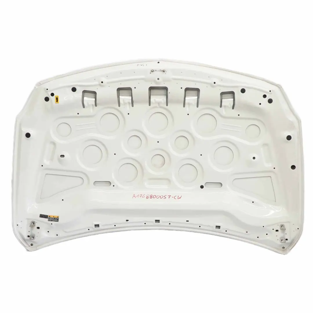 Mercedes W176 Maska Silnika Calcite White - 650 - SKU A1768800057-CW - Numer Części A1768800057