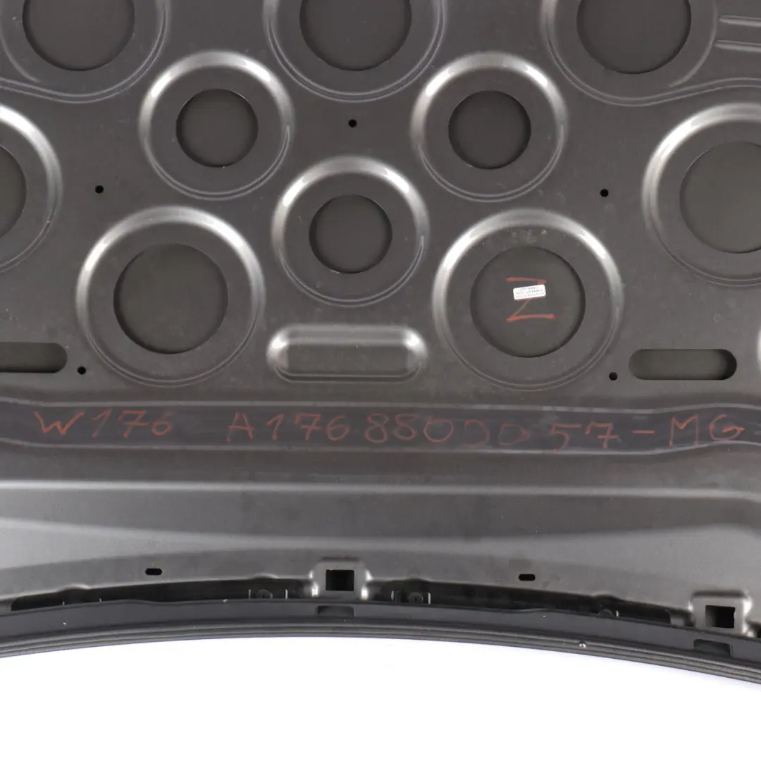 Hood Bonnet Trim Panel Cover Mountain Grey Metallic - 787 Mercedes W176 - SKU A1768800057-MG - Part number A1768800057