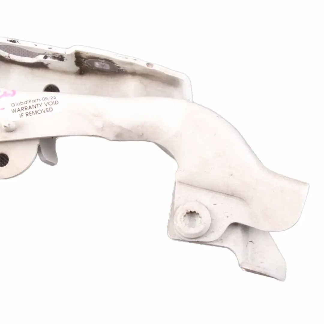 Hood Bonnet Hinge Left N/S Calcite White - 650 to Mercedes W176 with Part number A1768800328 Mercedes W176 Hood Bonnet Hinge Left N/S Calcite White - 650 - SKU A1768800328-CW - Part number A1768800328