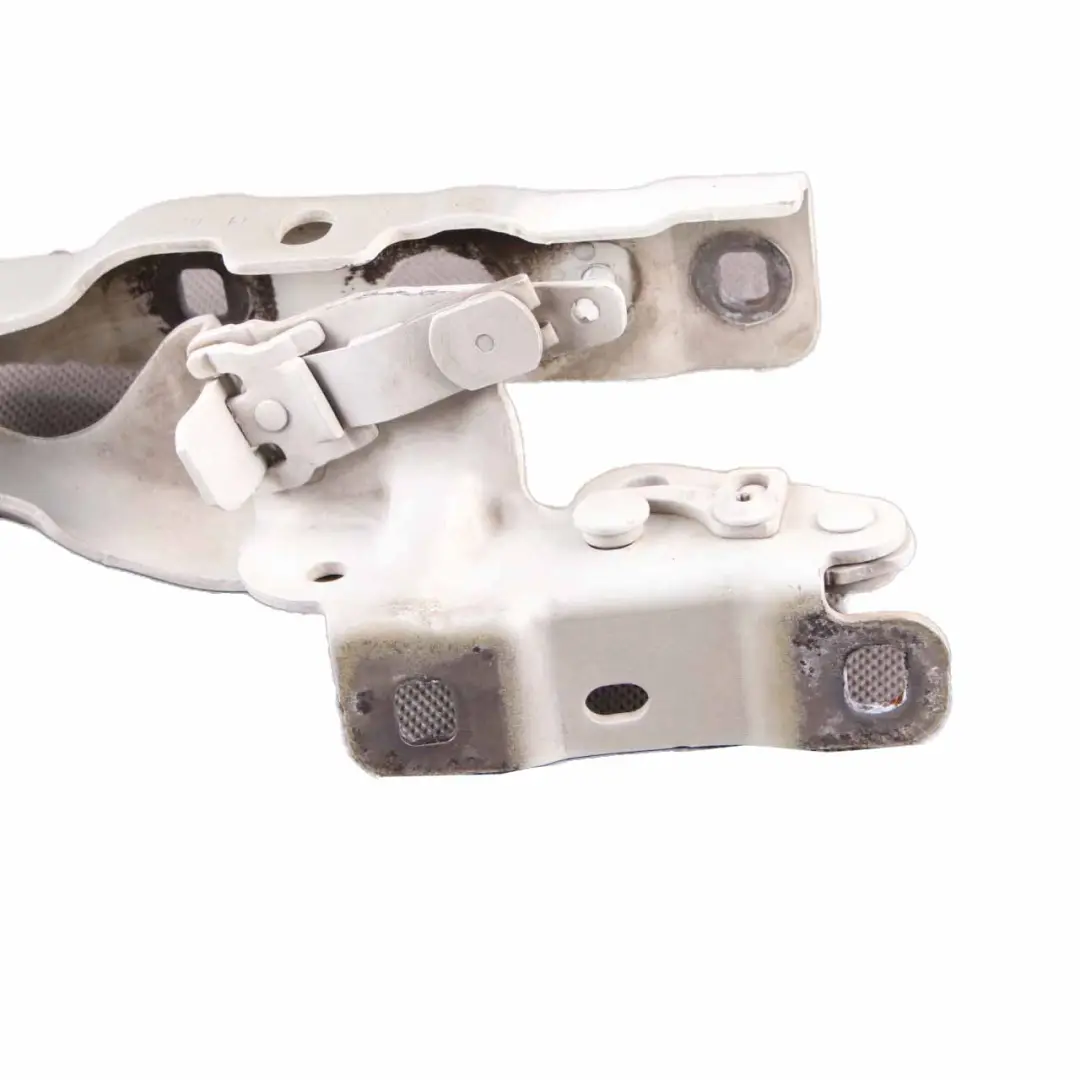 Hood Bonnet Hinge Left N/S Calcite White - 650 to Mercedes W176 with Part number A1768800328 Mercedes W176 Hood Bonnet Hinge Left N/S Calcite White - 650 - SKU A1768800328-CW - Part number A1768800328