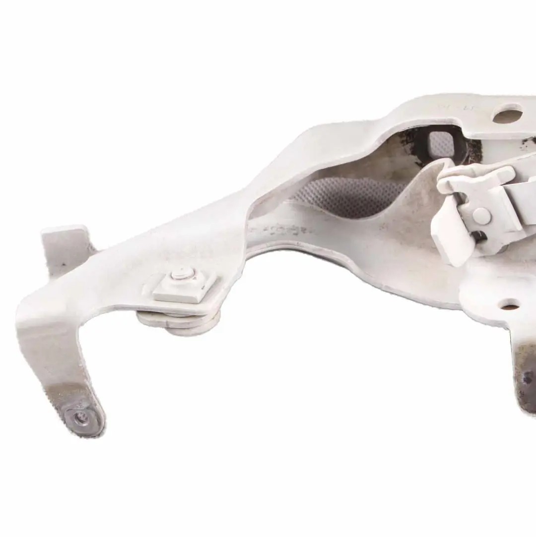 Hood Bonnet Hinge Left N/S Calcite White - 650 to Mercedes W176 with Part number A1768800328 Mercedes W176 Hood Bonnet Hinge Left N/S Calcite White - 650 - SKU A1768800328-CW - Part number A1768800328