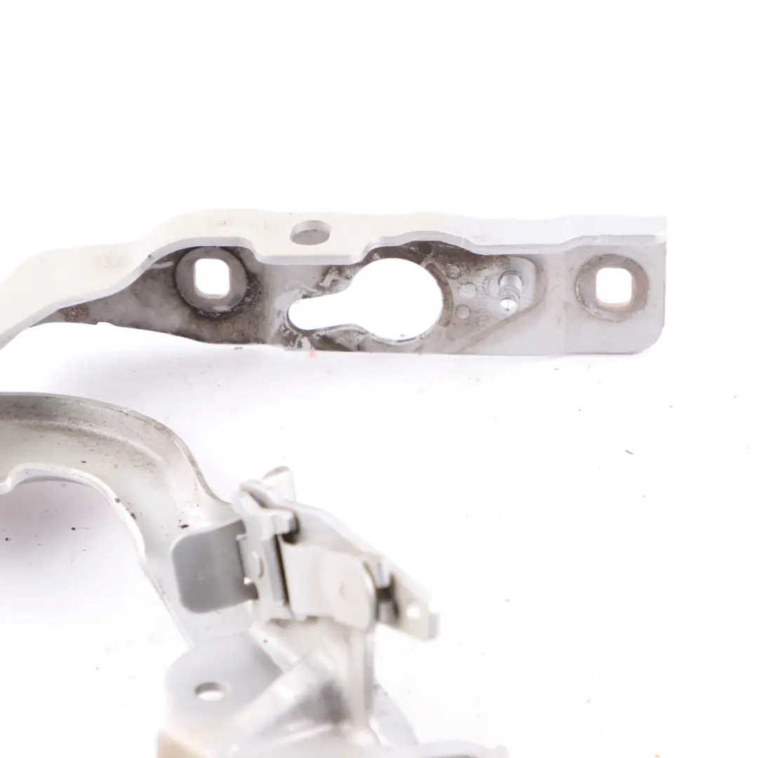 Hood Bonnet Hinge Front Left N/S Polar Silver - 761 to Mercedes W176 with Part number A1768800328 Mercedes W176 Hood Bonnet Hinge Front Left N/S Polar Silver - 761 - SKU A1768800328-PLS - Part number A1768800328