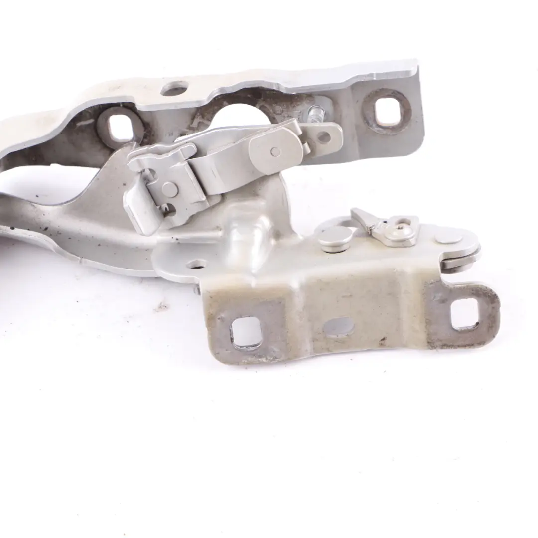 Hood Bonnet Hinge Front Left N/S Polar Silver - 761 to Mercedes W176 with Part number A1768800328 Mercedes W176 Hood Bonnet Hinge Front Left N/S Polar Silver - 761 - SKU A1768800328-PLS - Part number A1768800328