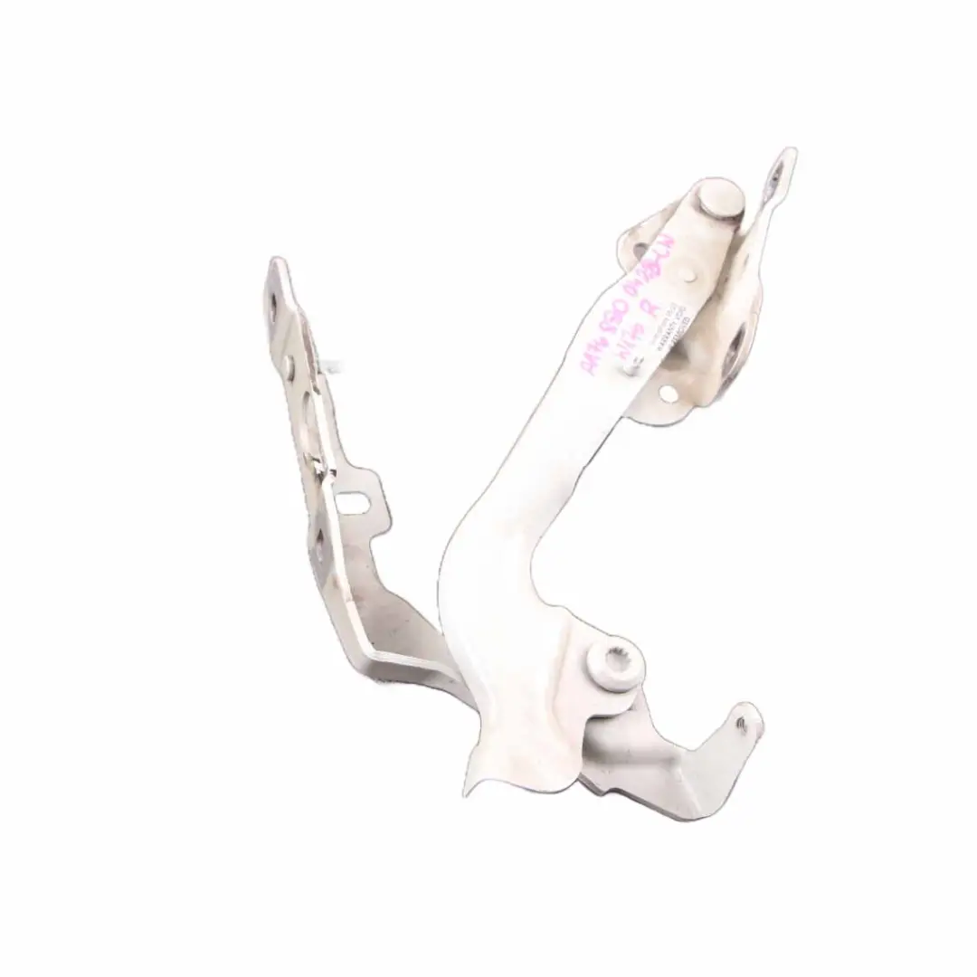 Hood Bonnet Hinge Right O/S Calcite White - 650 to Mercedes W176 with Part number A1768800428 Mercedes W176 Hood Bonnet Hinge Right O/S Calcite White - 650 - SKU A1768800428-CW - Part number A1768800428