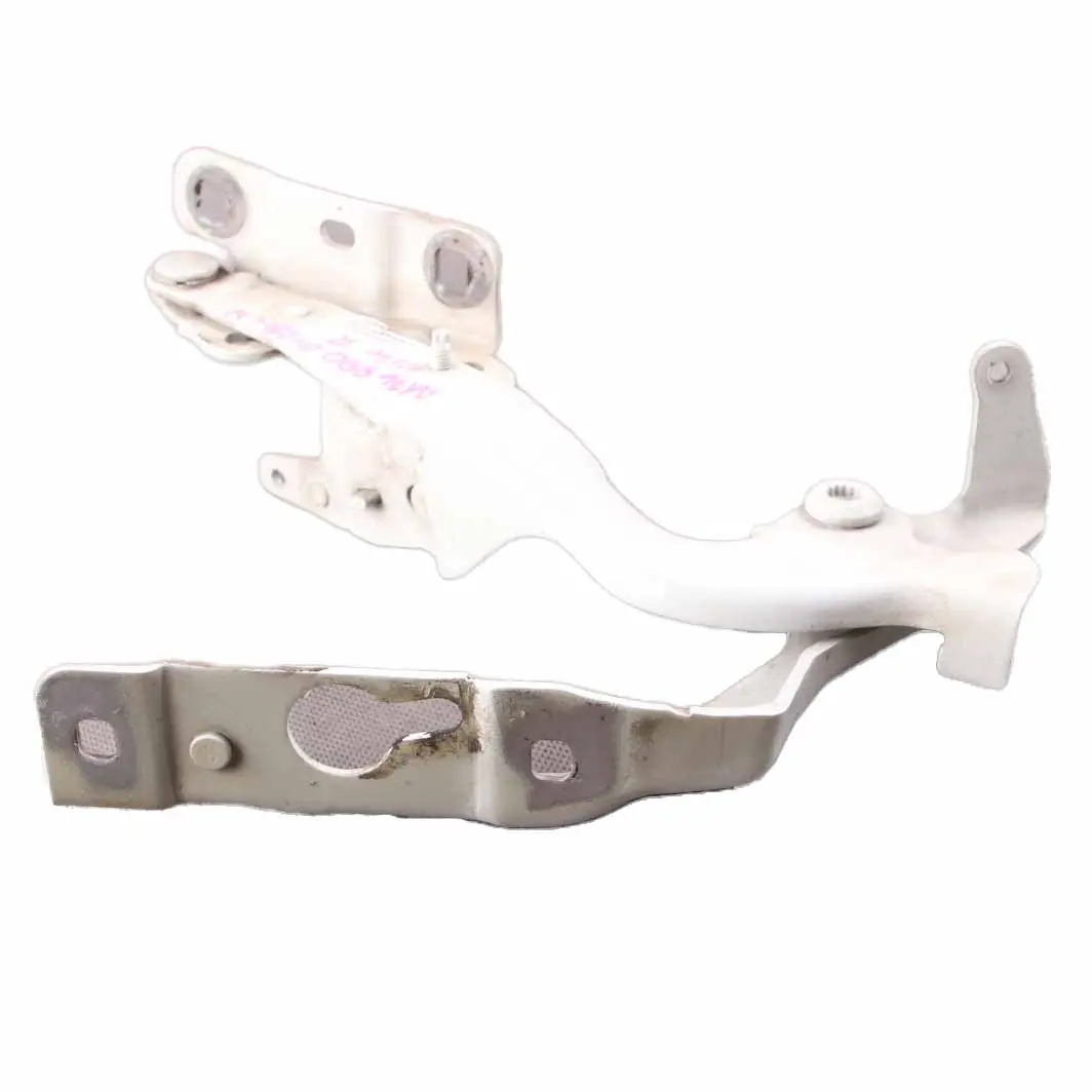 Hood Bonnet Hinge Right O/S Calcite White - 650 to Mercedes W176 with Part number A1768800428 Mercedes W176 Hood Bonnet Hinge Right O/S Calcite White - 650 - SKU A1768800428-CW - Part number A1768800428