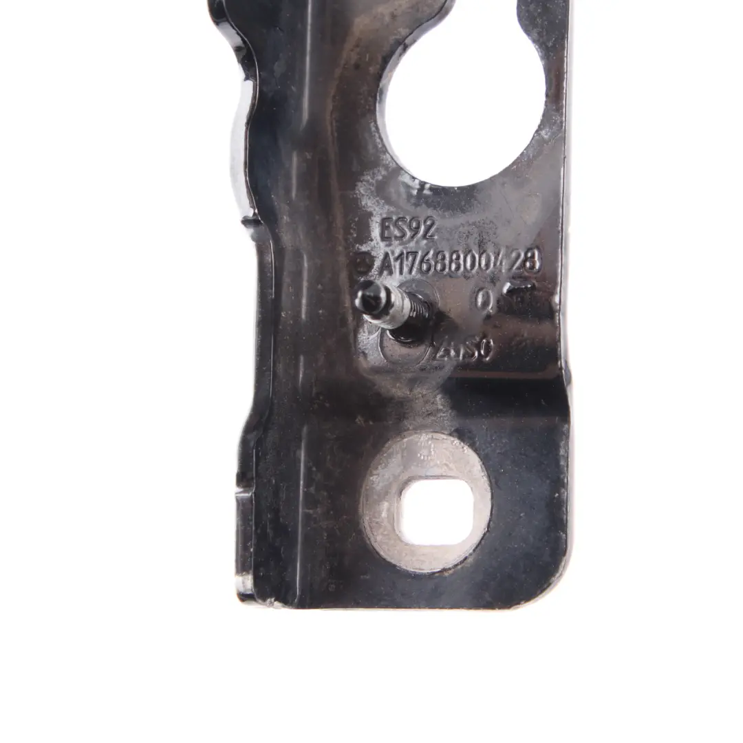 Mercedes W176 Hood Bonnet Hinge Right O/S Kosmos Black Metallic 191 - SKU A1768800428-KB - Part number A1768800428