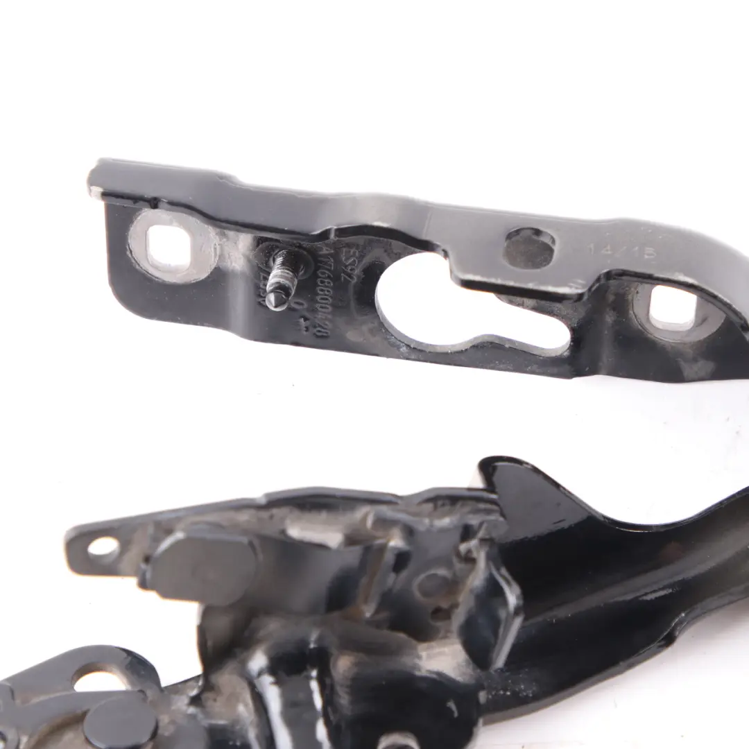 Hood Bonnet Hinge Right O/S Kosmos Black Metallic 191 to Mercedes W176 with Part number A1768800428 Mercedes W176 Hood Bonnet Hinge Right O/S Kosmos Black Metallic 191 - SKU A1768800428-KB - Part number A1768800428
