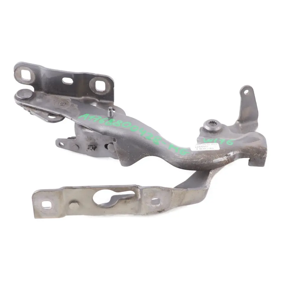 Cerniera cofano Bonnet anteriore destra Montagna - 787 per Mercedes W176 con numero di parte A1768800428 Mercedes W176 Cerniera cofano Bonnet anteriore destra Montagna - 787 - SKU A1768800428-MG - Numero di parte A1768800428