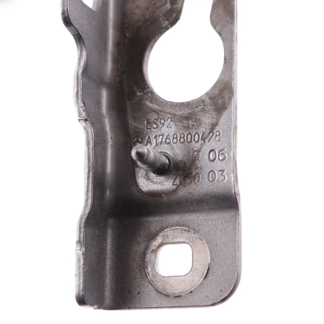 Mercedes W176 Hood Bonnet Hinge Front Right O/S Mountain Grey - 787 - SKU A1768800428-MG - Part number A1768800428