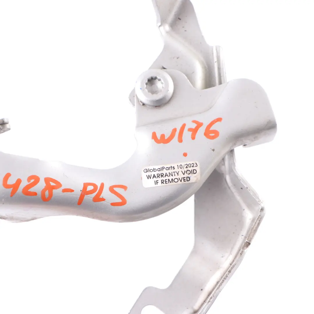 Hood Bonnet Hinge Front Right O/S Polar Silver - 761 to Mercedes W176 with Part number A1768800428 Mercedes W176 Hood Bonnet Hinge Front Right O/S Polar Silver - 761 - SKU A1768800428-PLS - Part number A1768800428