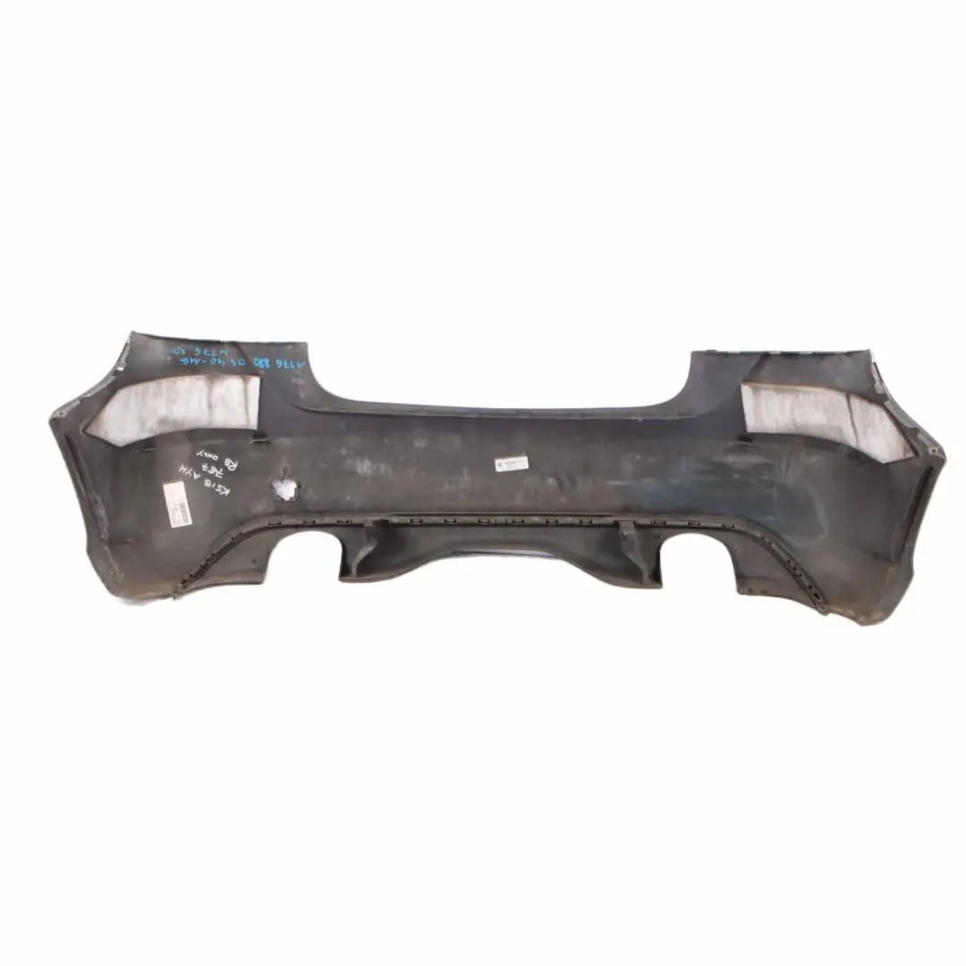 Bumper Rear Trim Panel Covering Mountain Grey Metallic - 787 to Mercedes W176 with Part number A1768850425 Mercedes W176 Bumper Rear Trim Panel Covering Mountain Grey Metallic - 787 - SKU A1768850425-MG - Part number A1768850425