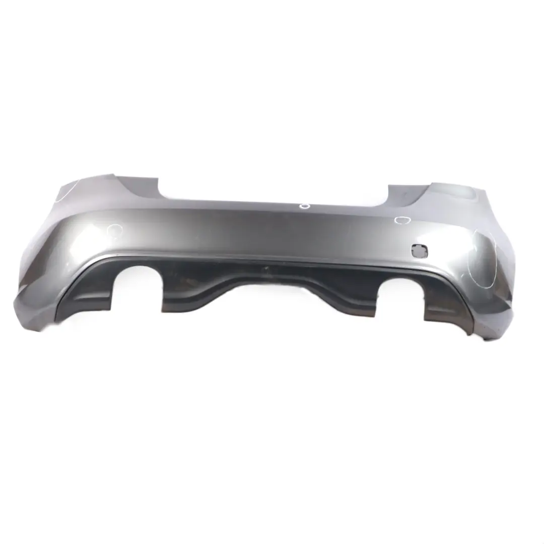 Bumper Rear Trim Panel Cover Mountain Grey Metallic - 787 to Mercedes W176 with Part number A1768800440 Mercedes W176 Bumper Rear Trim Panel Cover Mountain Grey Metallic - 787 - SKU A1768800440-MG - Part number A1768800440