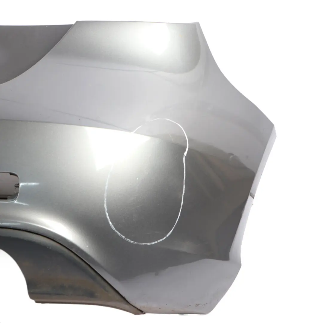 Bumper Rear Trim Panel Cover Mountain Grey Metallic - 787 to Mercedes W176 with Part number A1768800440 Mercedes W176 Bumper Rear Trim Panel Cover Mountain Grey Metallic - 787 - SKU A1768800440-MG - Part number A1768800440