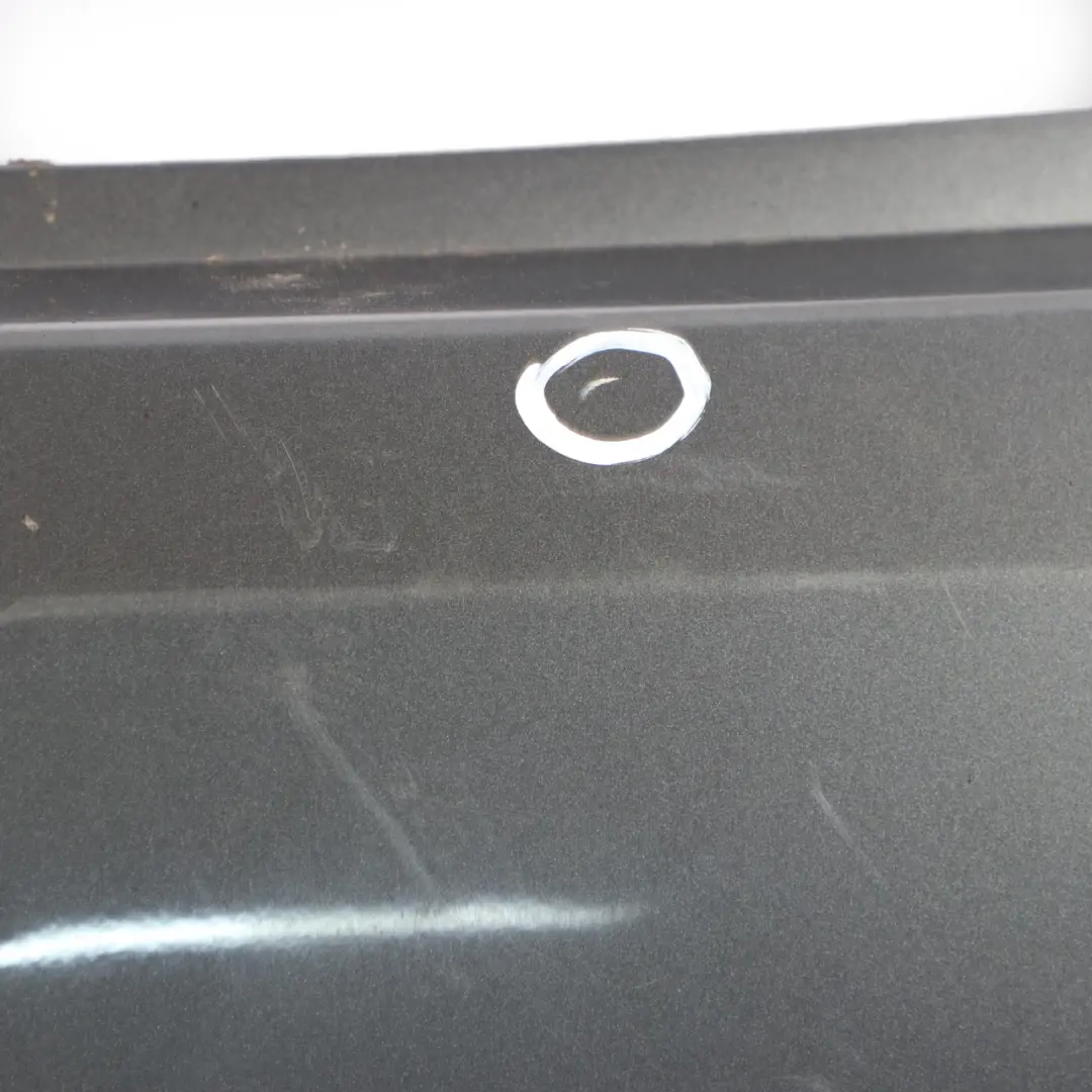 Bumper Rear Trim Panel Cover Mountain Grey Metallic - 787 to Mercedes W176 with Part number A1768800440 Mercedes W176 Bumper Rear Trim Panel Cover Mountain Grey Metallic - 787 - SKU A1768800440-MG - Part number A1768800440