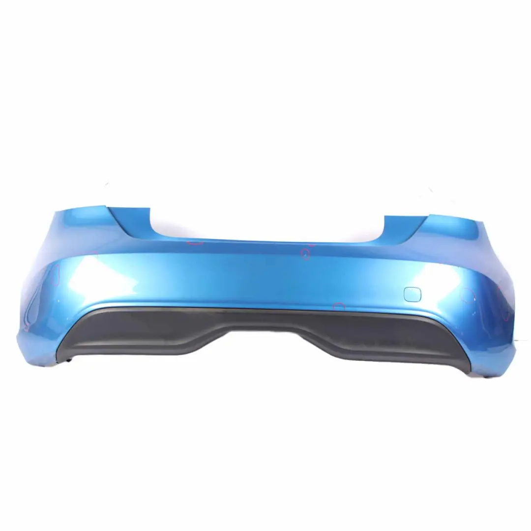 Bumper Rear Trim Panel Covering South Seas Blue - 162 to Mercedes W176 with Part number A1768800440 Mercedes W176 Bumper Rear Trim Panel Covering South Seas Blue - 162 - SKU A1768800440-SSB - Part number A1768800440