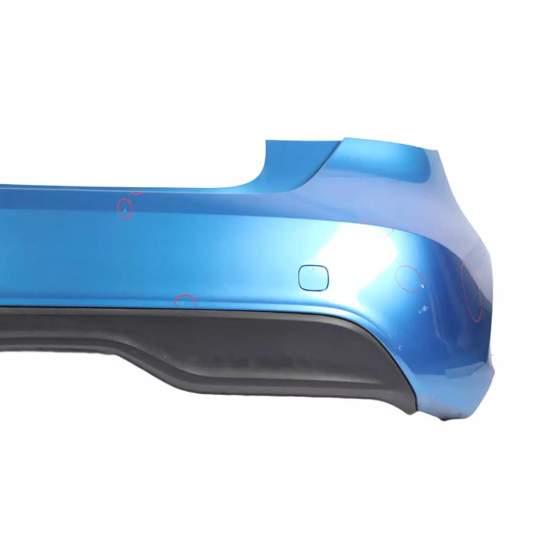 Bumper Rear Trim Panel Covering South Seas Blue - 162 to Mercedes W176 with Part number A1768800440 Mercedes W176 Bumper Rear Trim Panel Covering South Seas Blue - 162 - SKU A1768800440-SSB - Part number A1768800440