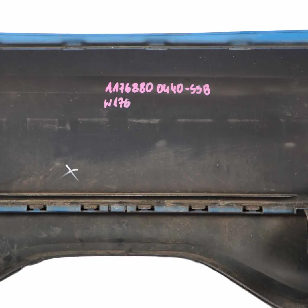 Mercedes W176 Bumper Rear Trim Panel Covering South Seas Blue - 162 - SKU A1768800440-SSB - Part number A1768800440