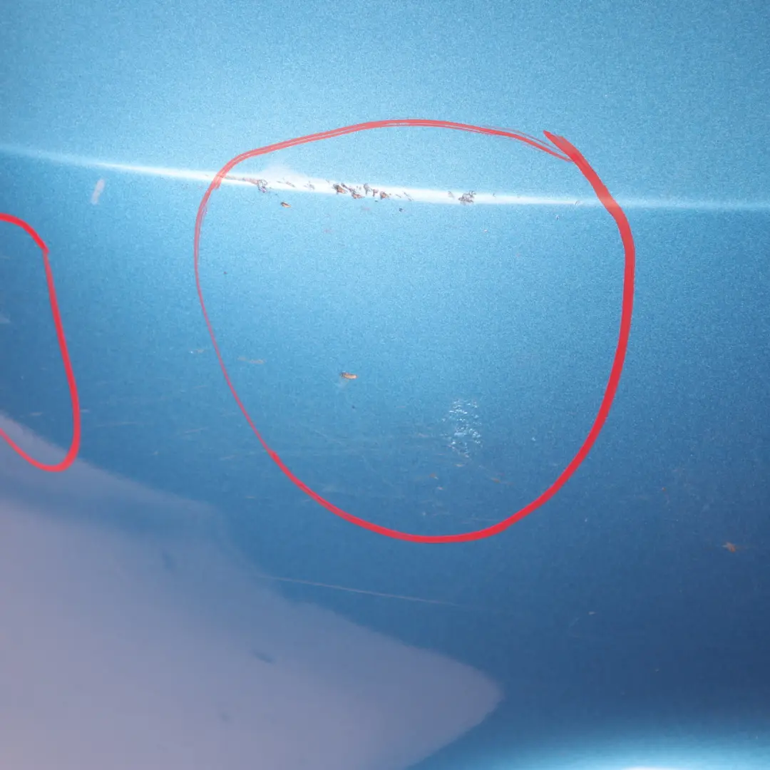 Mercedes W176 Bumper Rear Trim Panel Covering South Seas Blue - 162 - SKU A1768800440-SSB - Part number A1768800440