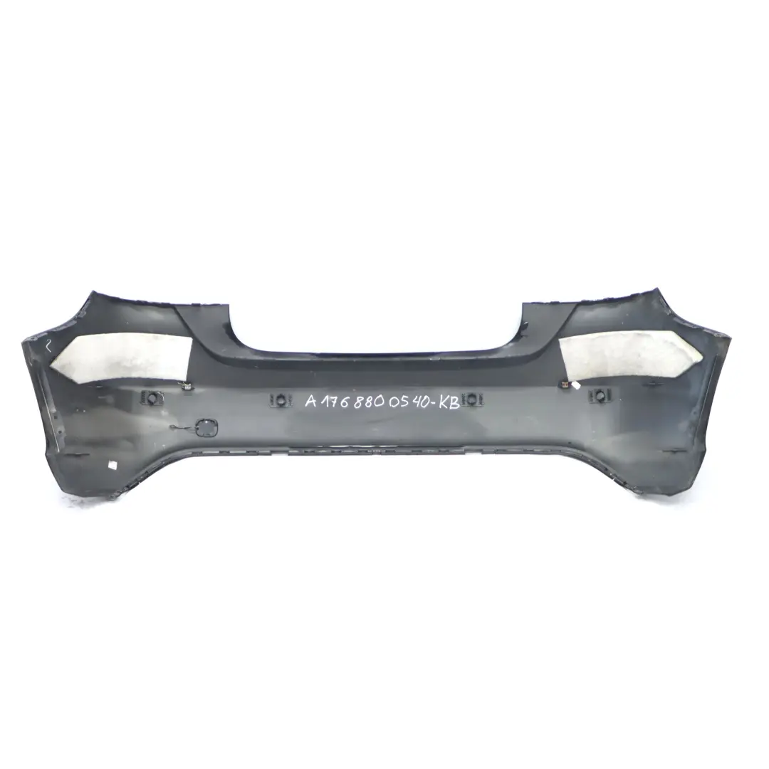 Mercedes W176 Stoßstange Heckverkleidung Abdeckung Kosmos Schwarz Metallic - 191 - SKU A1768800540-KB - Teilenummer A1768800540