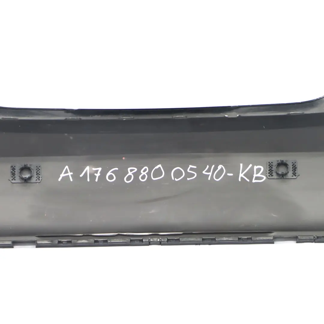 Mercedes W176 Stoßstange Heckverkleidung Abdeckung Kosmos Schwarz Metallic - 191 - SKU A1768800540-KB - Teilenummer A1768800540