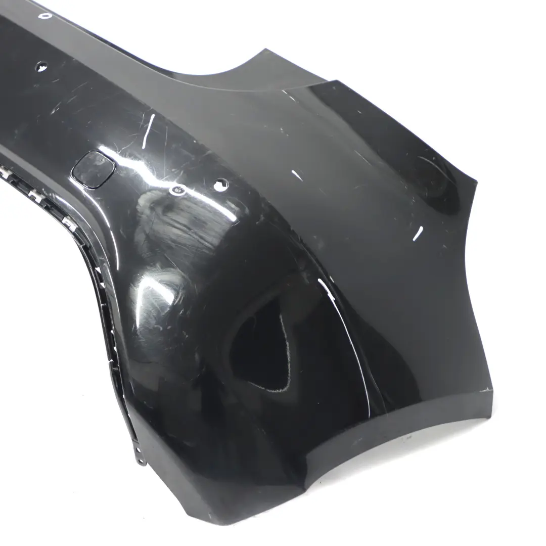 Mercedes W176 Bumper Rear Trim Panel Cover Kosmos Black Metallic - 191 - SKU A1768800540-KB - Part number A1768800540