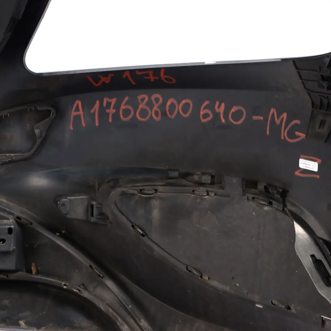 Front Bumper Trim Panel Mountain Grey Metallic - 787 to Mercedes W176 with Part number A1768800640 Mercedes W176 Front Bumper Trim Panel Mountain Grey Metallic - 787 - SKU A1768800640-MG - Part number A1768800640