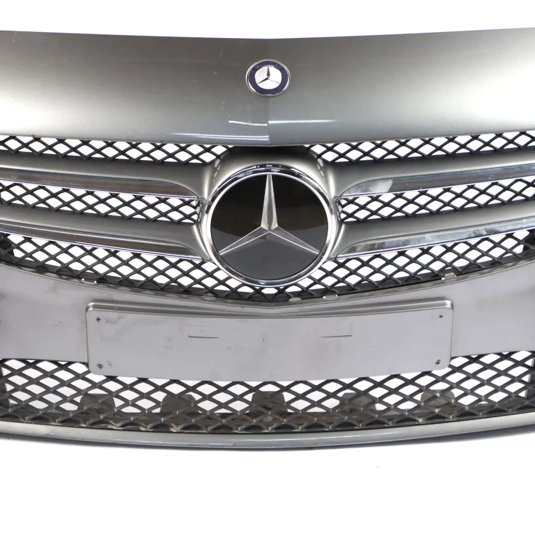 Front Bumper Trim Panel Mountain Grey Metallic - 787 to Mercedes W176 with Part number A1768800640 Mercedes W176 Front Bumper Trim Panel Mountain Grey Metallic - 787 - SKU A1768800640-MG - Part number A1768800640
