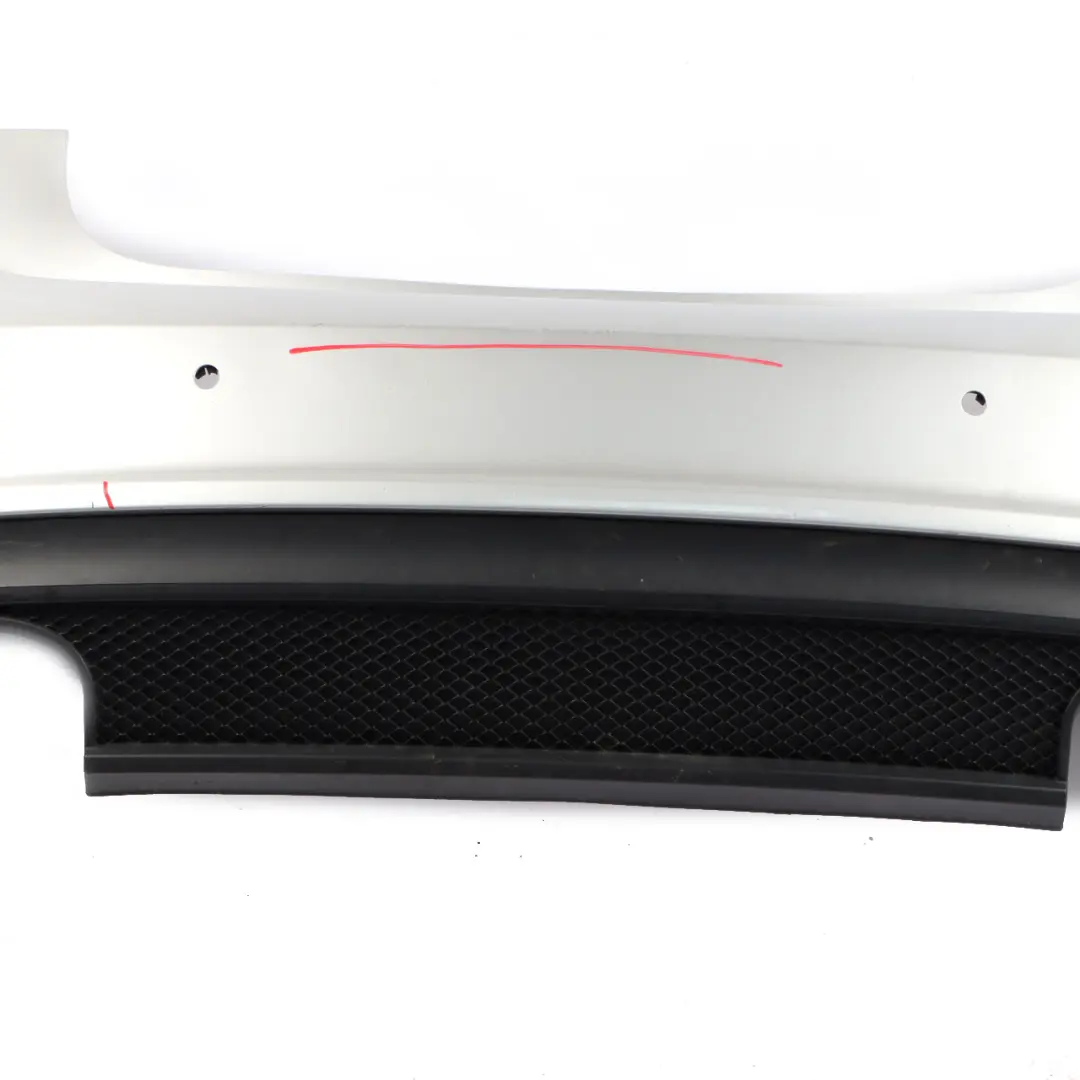 Mercedes W176 Bumper Rear Trim Panel AMG Polar Silver Metallic - 761 - SKU A1768805840-PLS - Part number A1768805840