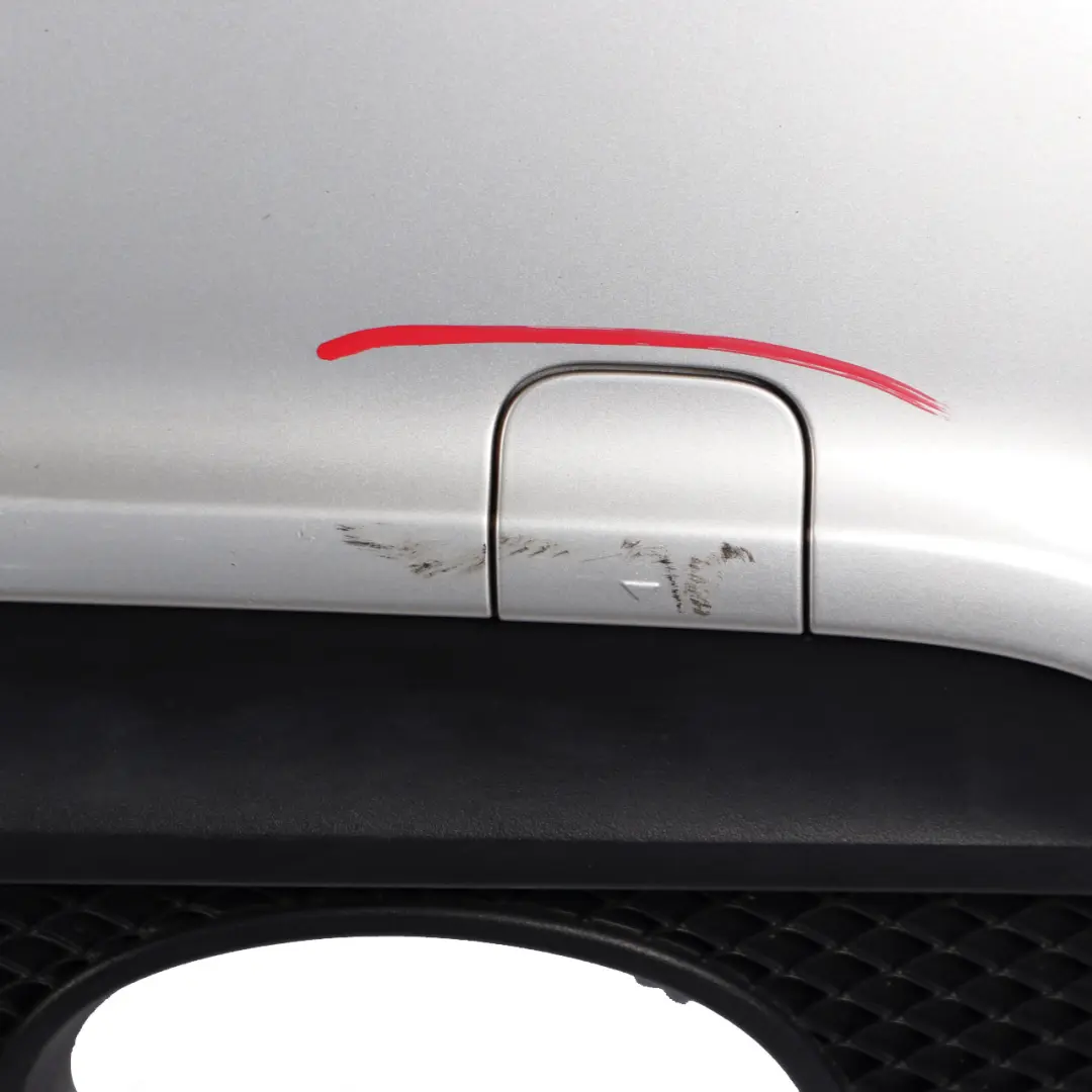 Mercedes W176 Bumper Rear Trim Panel AMG Polar Silver Metallic - 761 - SKU A1768805840-PLS - Part number A1768805840