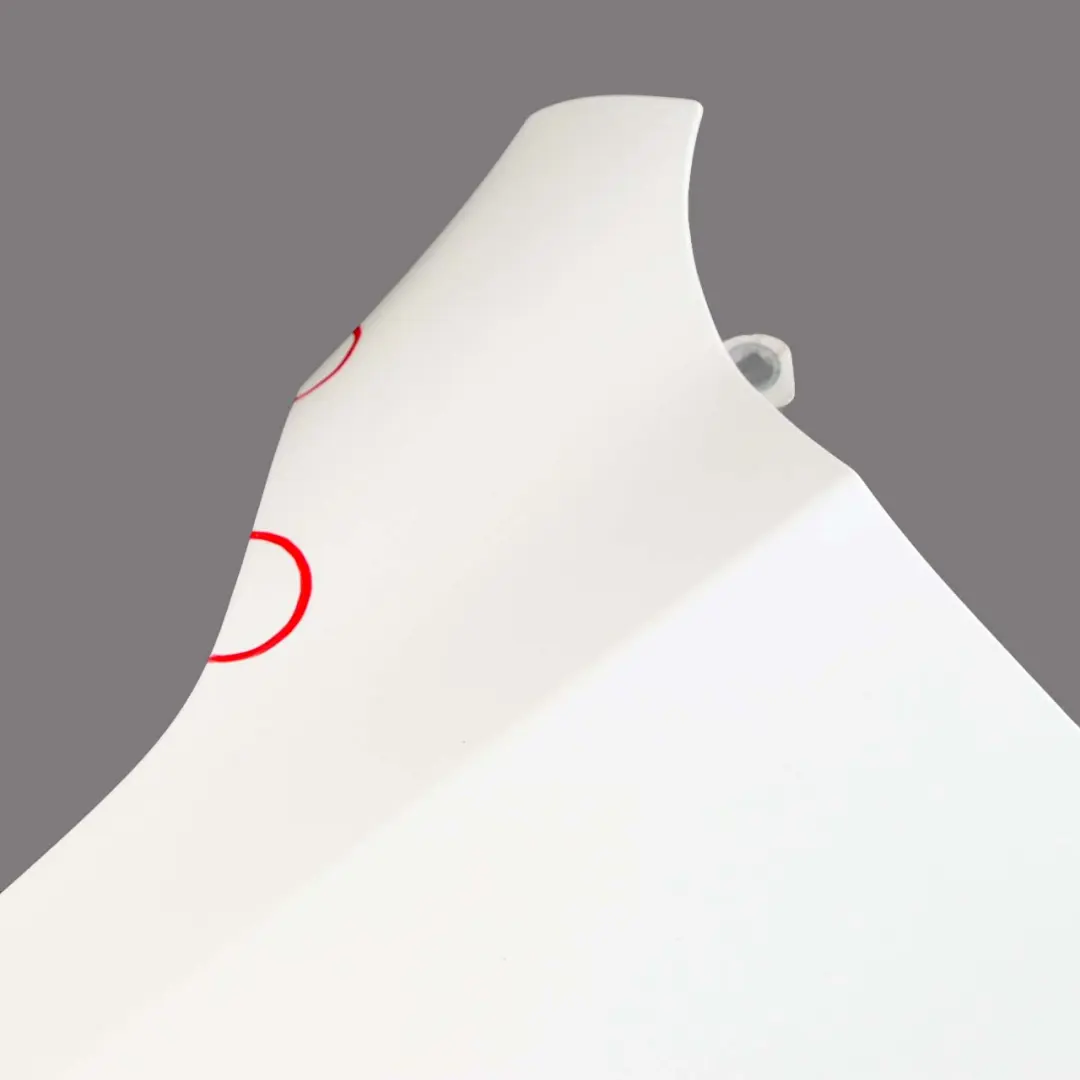 Mercedes W176 Wing Fender Panel Front Left N/S Side Trim Cover Calcite White - SKU A1768810101-CW - Part number A1768810101