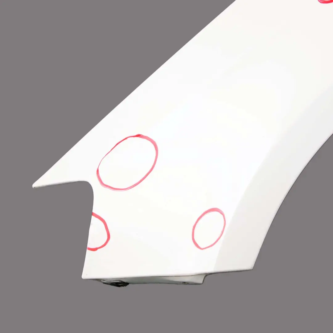 Mercedes W176 Wing Fender Panel Front Left N/S Side Trim Cover Calcite White - SKU A1768810101-CW - Part number A1768810101