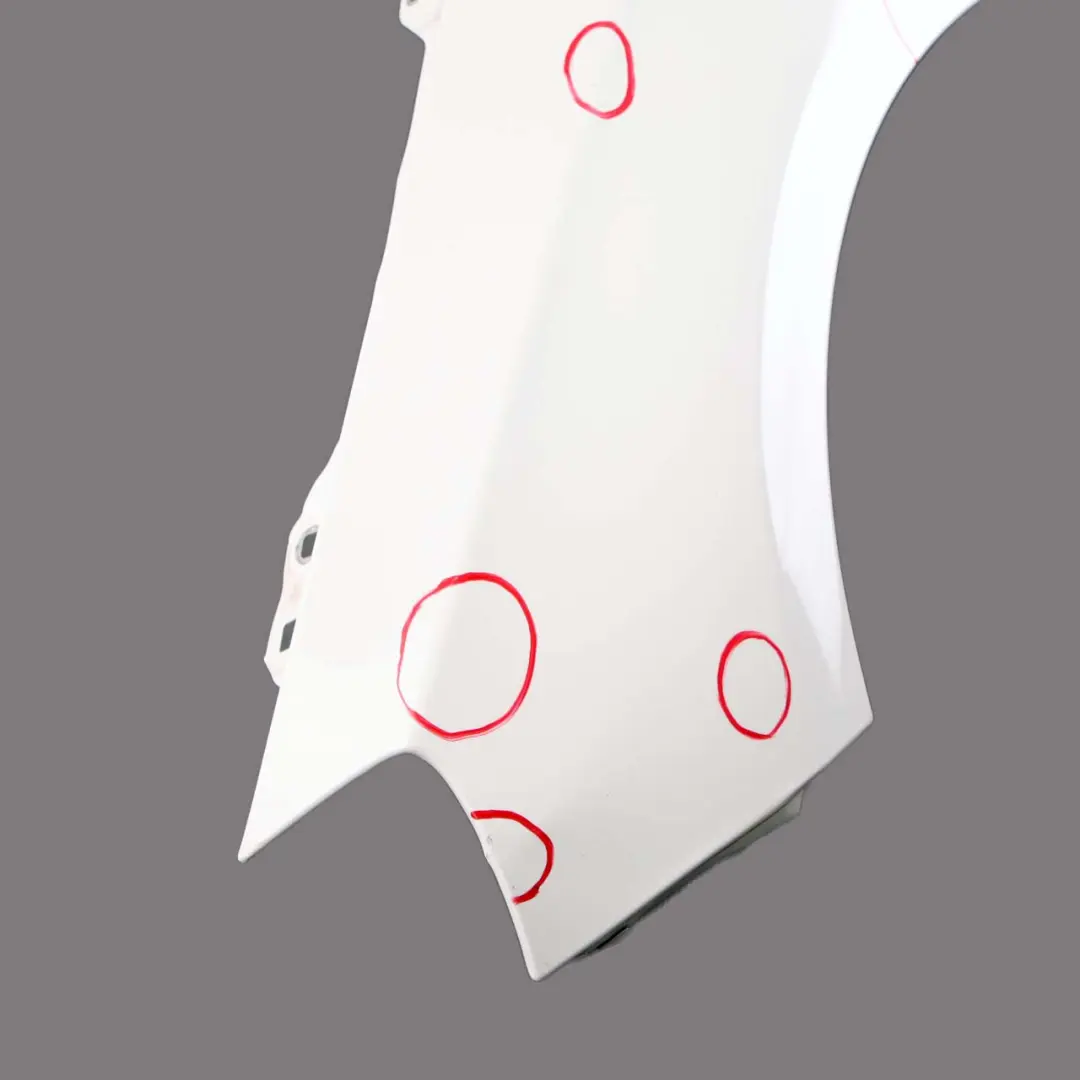 Mercedes W176 Wing Fender Panel Front Left N/S Side Trim Cover Calcite White - SKU A1768810101-CW - Part number A1768810101