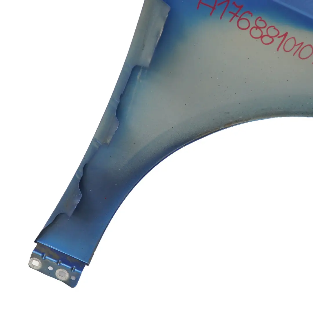 Wing Fender Panel Front Left N/S Side Cover South Seas Blue 162 to Mercedes W176 with Part number A1768810101 Mercedes W176 Wing Fender Panel Front Left N/S Side Cover South Seas Blue 162 - SKU A1768810101-SSB - Part number A1768810101