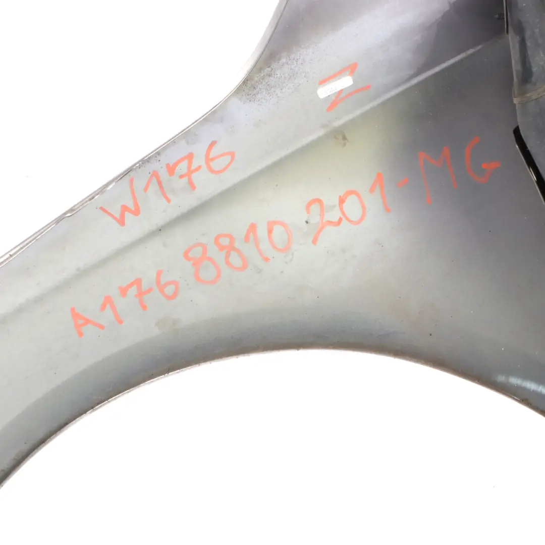 Mercedes W176 Wing Fender Panel Front Right O/S Side Trim Cover Mountain Grey - SKU A1768810201-MG - Part number A1768810201