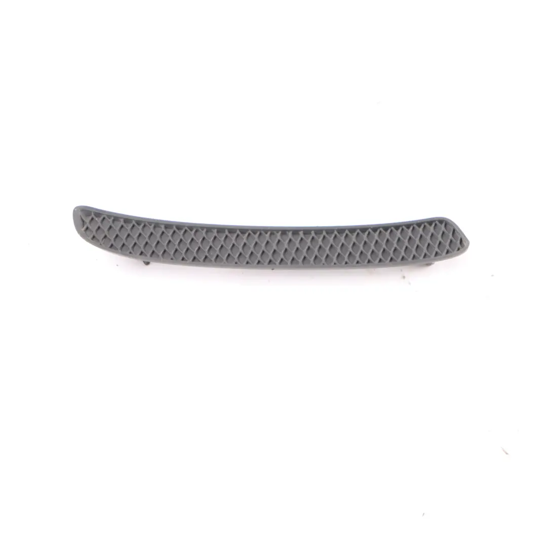 Bumper Left Grill Trim Cover Panel to Mercedes W176 AMG Rear with Part number A1768850053 Mercedes W176 AMG Rear Bumper Left Grill Trim Cover Panel - SKU A1768850053 - Part number A1768850053