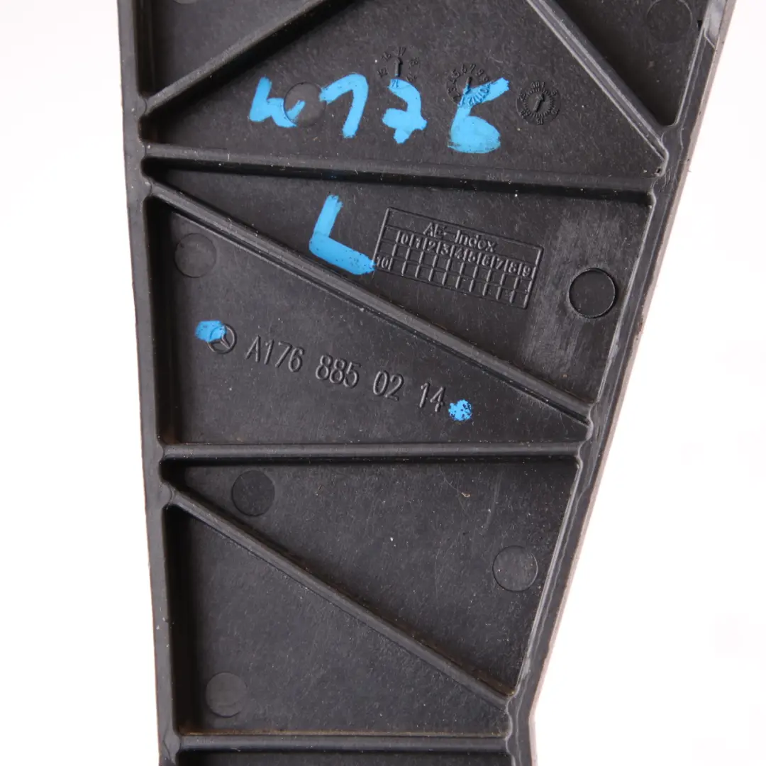 Mercedes W176 Rear Bumper Bracket Left N/S Holder Mount Trim Strip - SKU A1768850214 - Part number A1768850214