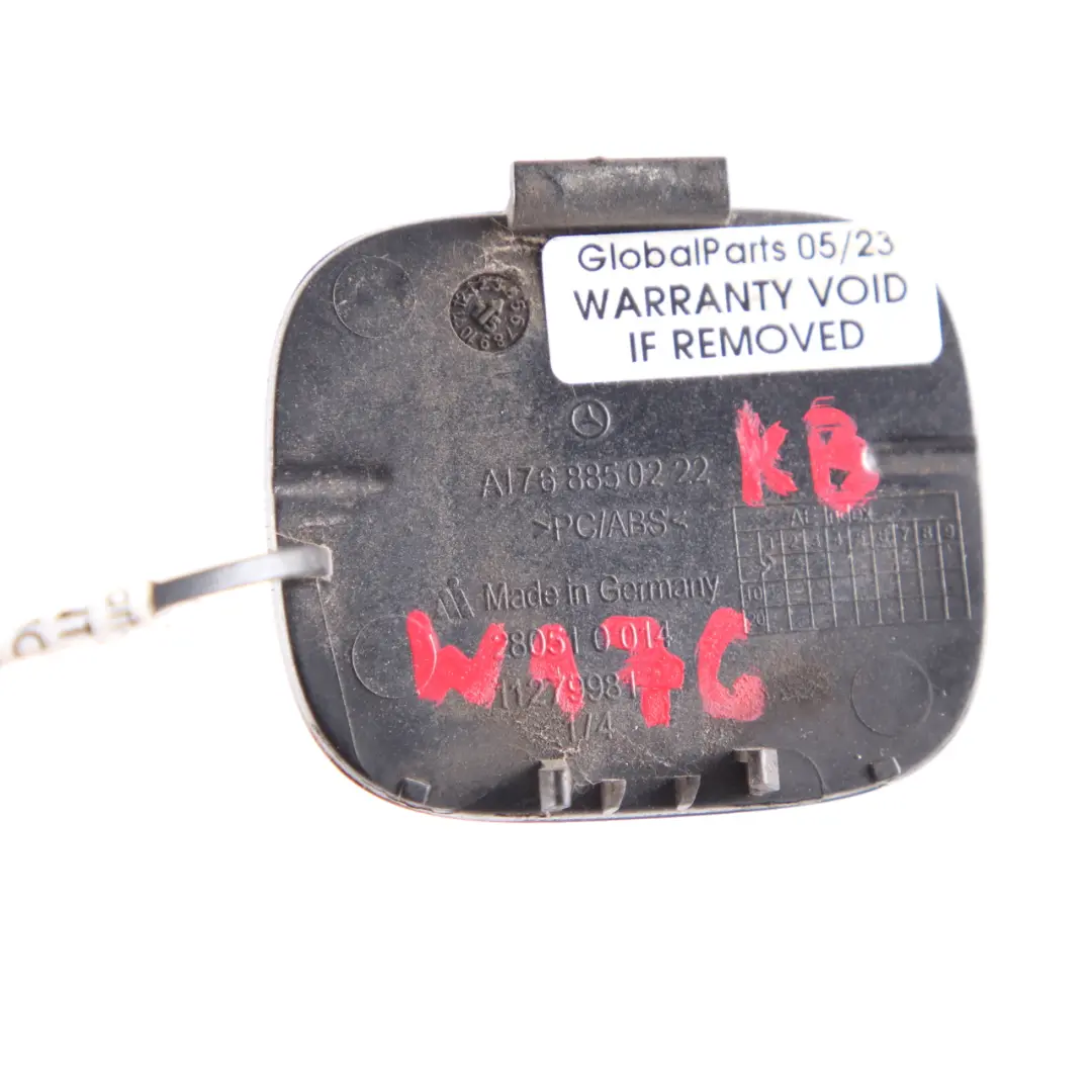Mercedes W176 Heckstoßstange Klappe Abdeckung Kosmos Schwarz - 191 - SKU A1768850222-KB - Teilenummer A1768850222