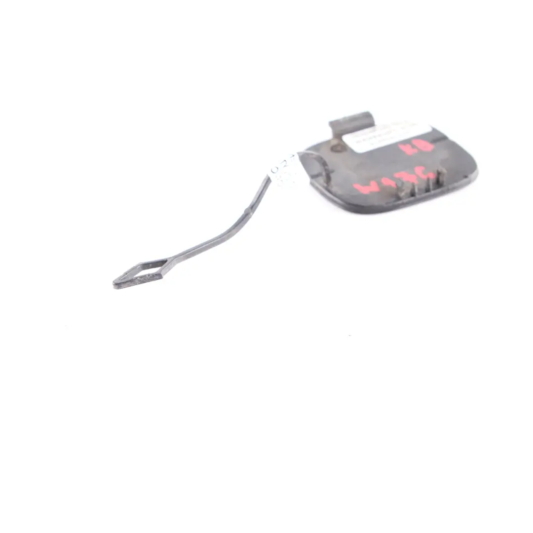 Mercedes W176 Rear Bumper Flap Towing Eye Cover Kosmos Black - 191 - SKU A1768850222-KB - Part number A1768850222