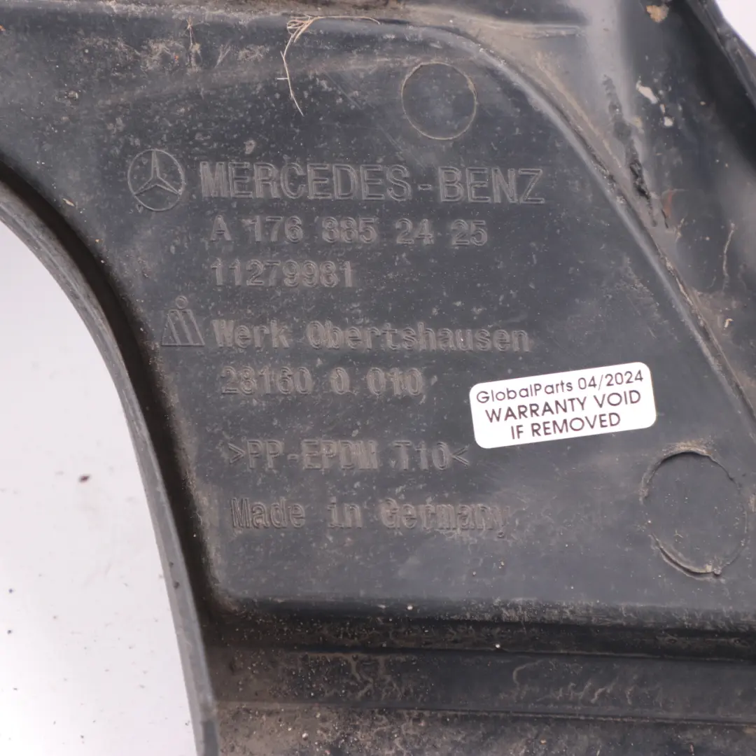 Bumper Lower Diffuser Trim Panel Cover to Mercedes W176 AMG Rear with Part number A1768852425 Mercedes W176 AMG Rear Bumper Lower Diffuser Trim Panel Cover - SKU A1768852425-1 - Part number A1768852425