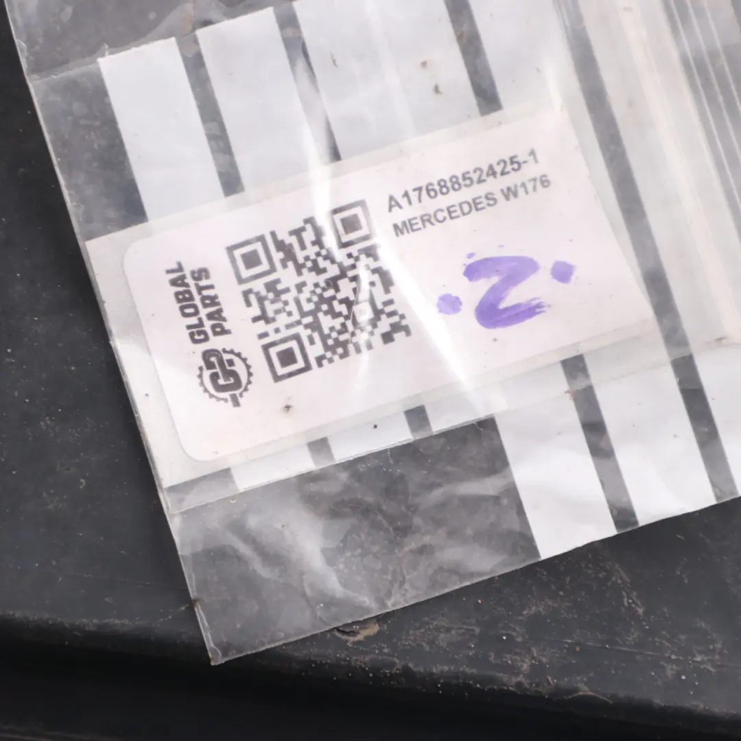 Bumper Lower Diffuser Trim Panel Cover to Mercedes W176 AMG Rear with Part number A1768852425 Mercedes W176 AMG Rear Bumper Lower Diffuser Trim Panel Cover - SKU A1768852425-1 - Part number A1768852425