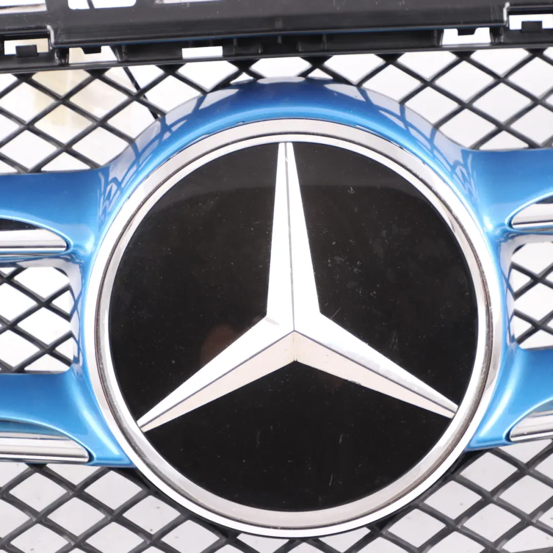 Radiator Grille Front Hood Bonnet Beam Panel South Seas Blue - 162 to Mercedes W176 with Part number A1768880260 Mercedes W176 Radiator Grille Front Hood Bonnet Beam Panel South Seas Blue - 162 - SKU A1768880260-SSB - Part number A1768880260