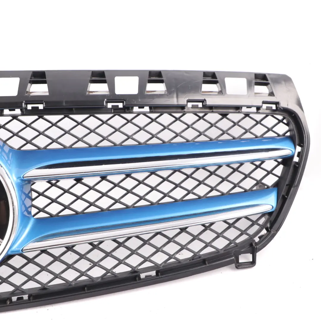 Radiator Grille Front Hood Bonnet Beam Panel South Seas Blue - 162 to Mercedes W176 with Part number A1768880260 Mercedes W176 Radiator Grille Front Hood Bonnet Beam Panel South Seas Blue - 162 - SKU A1768880260-SSB - Part number A1768880260