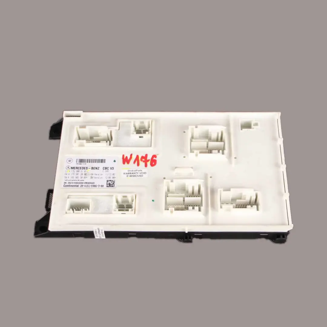 Module confort Passerelle centrale contrôle VST pour Mercedes W176 W246 à propos du numéro de pièce A1769001101 Mercedes W176 W246 Module confort Passerelle centrale contrôle VST - SKU A1769001101 - Numéro de pièce A1769001101