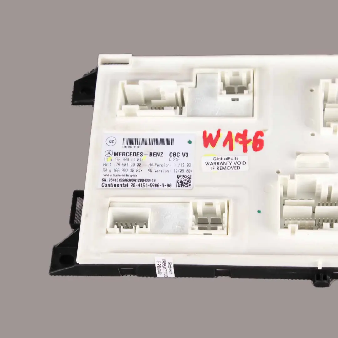 Module Central Gateway Control Unit VST Mercedes W176 W246 Comfort - SKU A1769001101 - Part number A1769001101