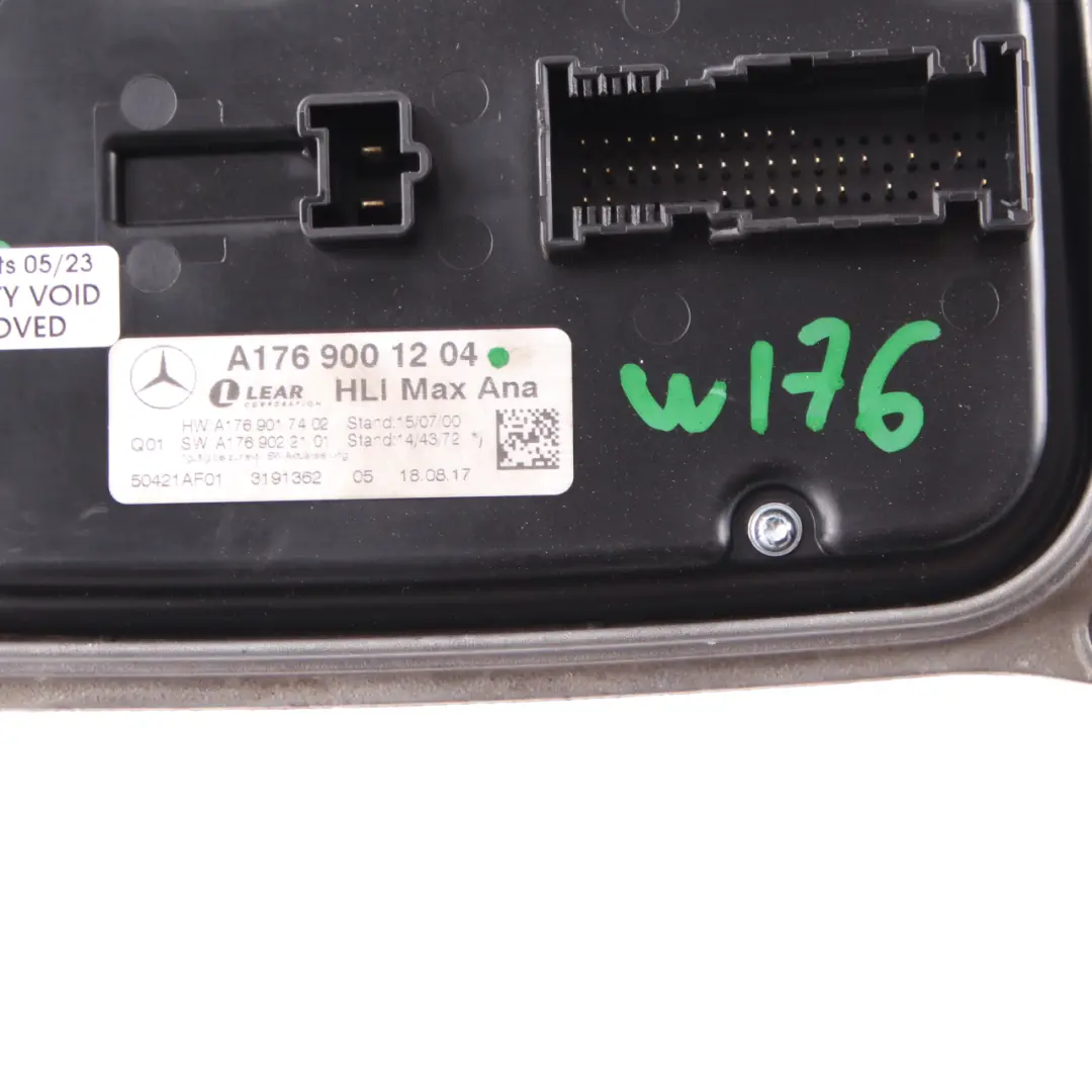 Modulo Luce Faro Unità Ballast LED per Mercedes W176 con numero di parte A1769001204 Mercedes W176 Modulo Luce Faro Unità Ballast LED - SKU A1769001204 - Numero di parte A1769001204